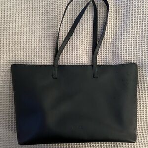 Away Black Leather Tote